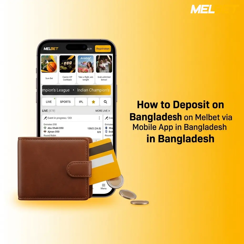Melbet mobile app deposit process in Bangladesh showing step-by-step payment options on smartphone screen