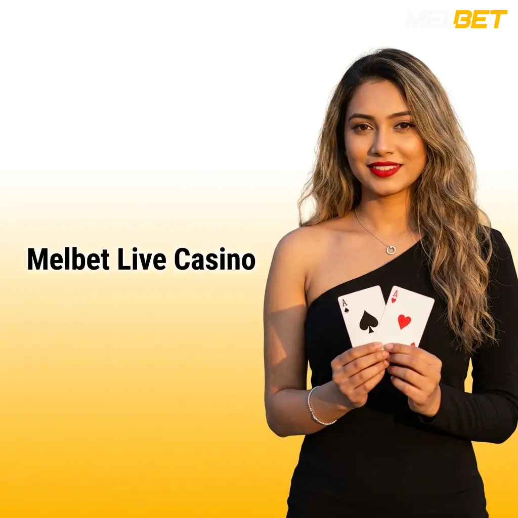 Melbet live casino lobby featuring real dealers, roulette, blackjack, and baccarat tables with live streaming